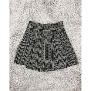 Madewell Black and White Mini Skirt